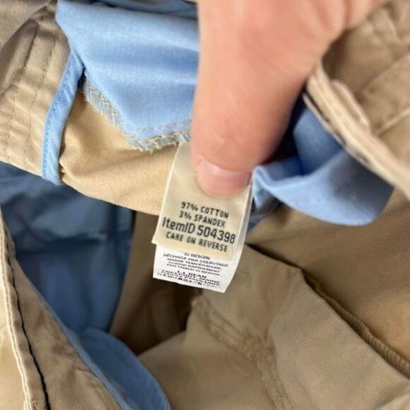 L.L. Bean Women's High-Rise Flat Front Favorite Fit Cropped Pants Beige Size 18 - Picture 12 of 12